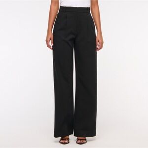 Abercrombie & Fitch Black Sloane Wide Leg Pants